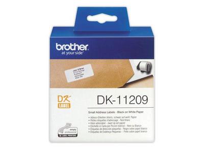 1 Rouleau d'étiquettes QL BROTHER 29x62mm 800 étiquettes DK11209