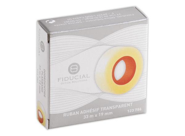 1 Adhésif transparent FIDUCIAL - 33 m x 19mm