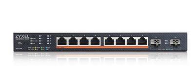 Zyxel XMG1915 Series XMG1915-10EP - Commutateur - géré, cloud NebulaFLEX - L3 Lite - intelligent - 8 x 100/1000/2.5G (PoE++) + 2 x Gigabit SFP / 10 Gigabit SFP+ - Montable sur rack - PoE++ (130 W)