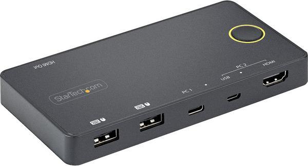 StarTech.com Switch KVM Hybride 2 Ports USB-A + HDMI & USB-C - Écran ...