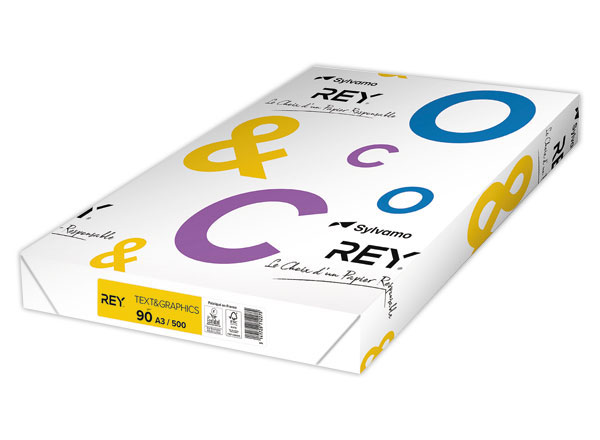 1 Ramette de 500 feuilles de papier blanc Text and Graphics  A3 90G