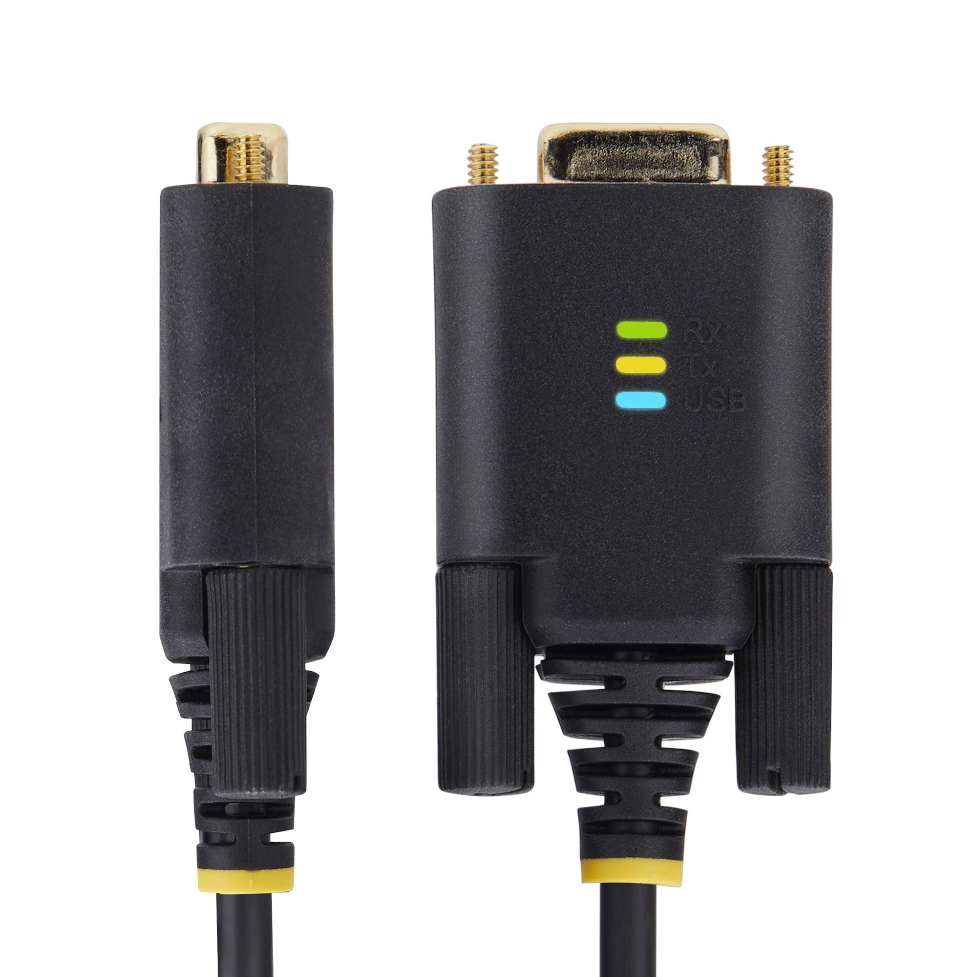 StarTech.com Adaptateur USB vers Série Null Modem de 1m, RS232, FTDI - Câble USB / série - USB (M) pour DB-9 (M) - 1 m - noir