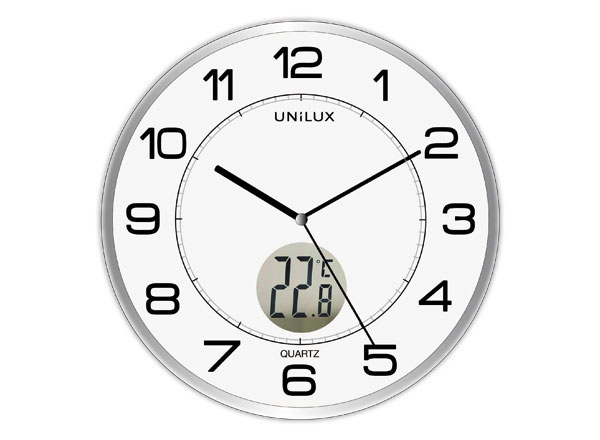 1 Horloge murale avec thermomètre