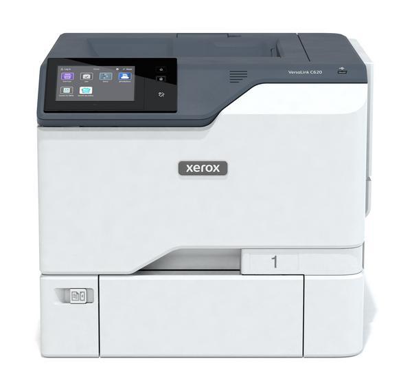 Xerox VersaLink C620V_DN - Imprimante - couleur - Recto-verso - laser - A4/Legal - 1200 x 1200 ppp - jusqu'à 50 ppm (mono) / jusqu'à 50 ppm (couleur) - capacité : 650 feuilles - Gigabit LAN, USB 2.0, NFC, hôte USB - programme de retours Green World Allian
