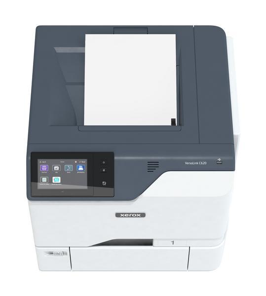 Xerox VersaLink C620V_DN - Imprimante - couleur - Recto-verso - laser - A4/Legal - 1200 x 1200 ppp - jusqu'à 50 ppm (mono) / jusqu'à 50 ppm (couleur) - capacité : 650 feuilles - Gigabit LAN, USB 2.0, NFC, hôte USB - programme de retours Green World Allian