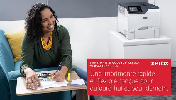 Xerox VersaLink C620V_DN - Imprimante - couleur - Recto-verso - laser - A4/Legal - 1200 x 1200 ppp - jusqu'à 50 ppm (mono) / jusqu'à 50 ppm (couleur) - capacité : 650 feuilles - Gigabit LAN, USB 2.0, NFC, hôte USB - programme de retours Green World Allian