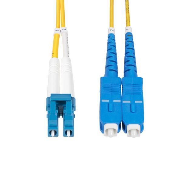StarTech.com Câble Fibre Optique de 1m Monomode LC vers SC(UPC) OS2 ...