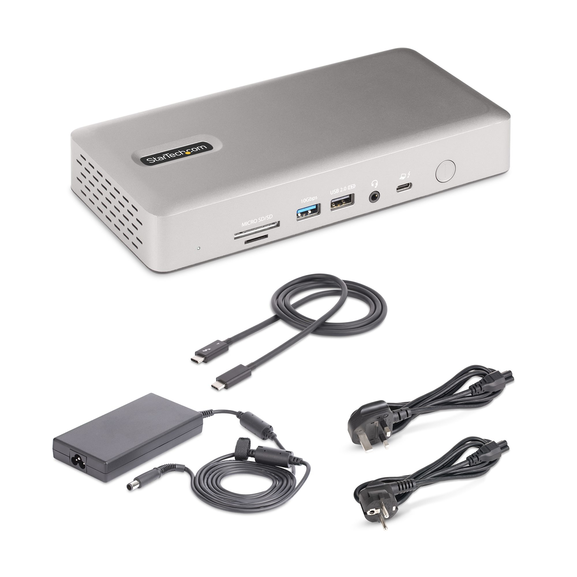 StarTech.com Dock Thunderbolt 4 pour Écrans Multiples, 2x HDMI/2x DP, USB - Station d'accueil - Thunderbolt 4 - 2 x DP, 2 x HDMI - 1GbE - 180 Watt
