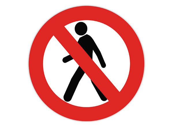 1 Adhésif pour marquage au sol piétons