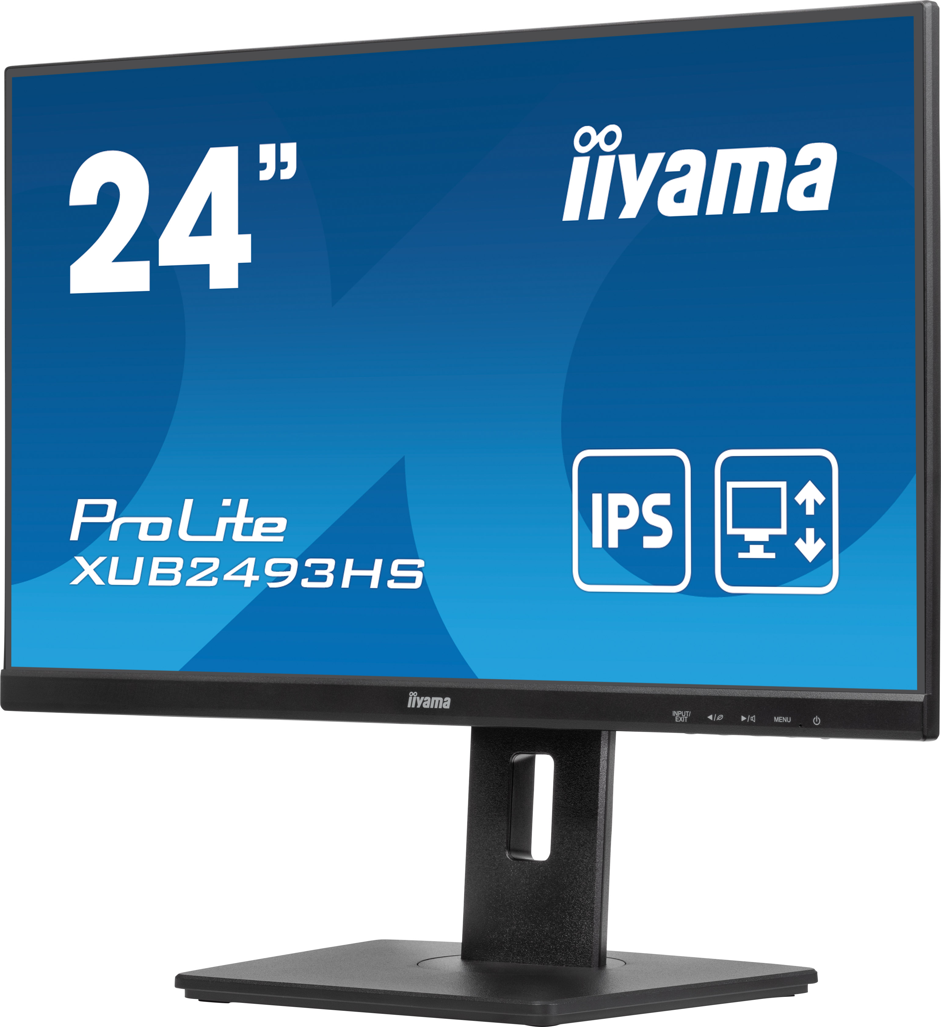 iiyama ProLite XUB2493HS-B6 - Écran LED - 24" (23.8" visualisable) - 1920 x 1080 Full HD (1080p) @ 100 Hz - IPS - 250 cd/m² - 1300:1 - 0.5 ms - HDMI, DisplayPort - haut-parleurs - mat, noir