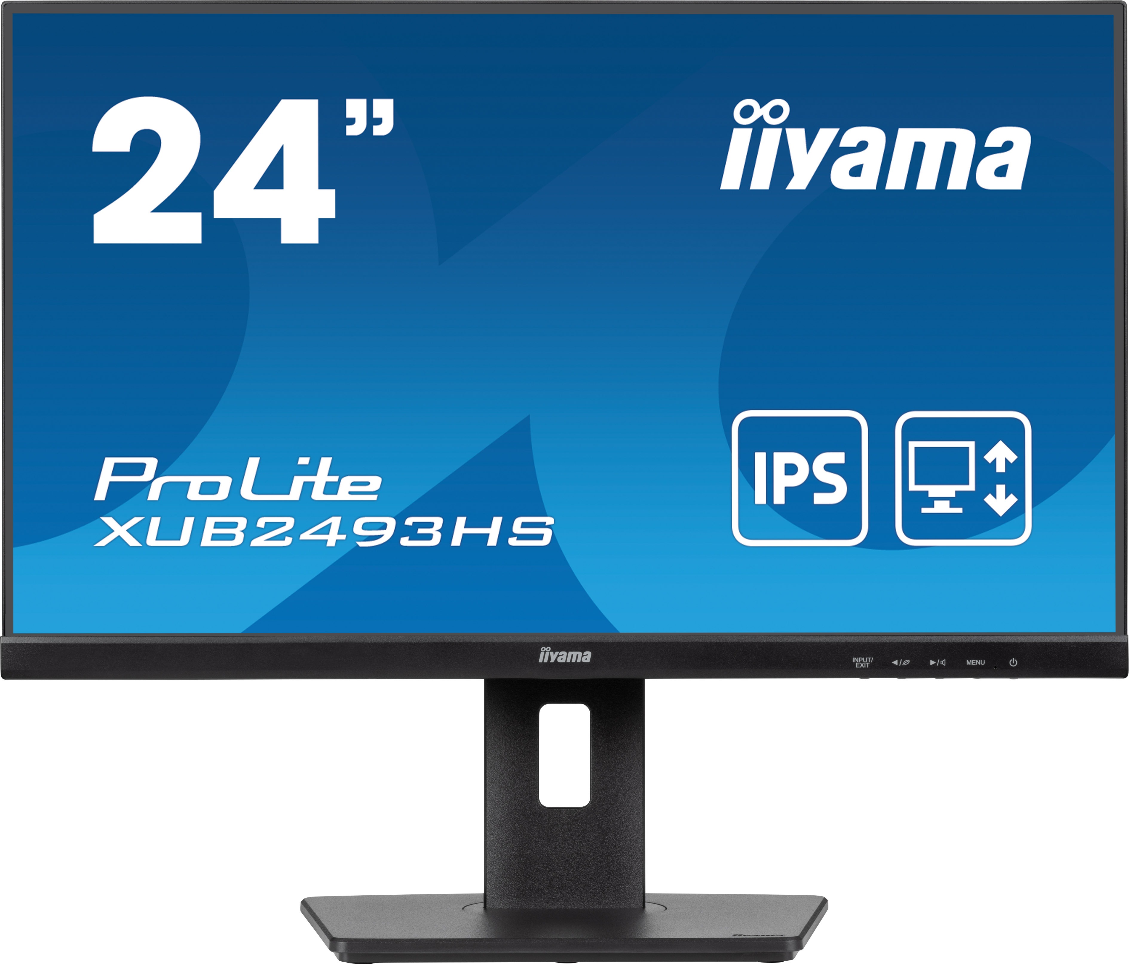 iiyama ProLite XUB2493HS-B6 - Écran LED - 24" (23.8" visualisable) - 1920 x 1080 Full HD (1080p) @ 100 Hz - IPS - 250 cd/m² - 1300:1 - 0.5 ms - HDMI, DisplayPort - haut-parleurs - mat, noir