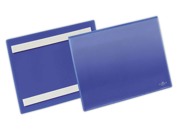 1 Boite de 50 Pochettes logistiques A5 paysage bleu foncé