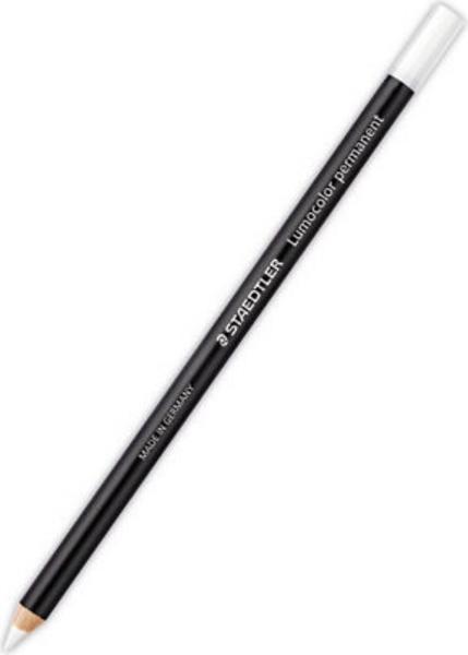 1 Boite de 12 Crayons marqueurs permanents Glasochrom STAEDTLER - Blanc