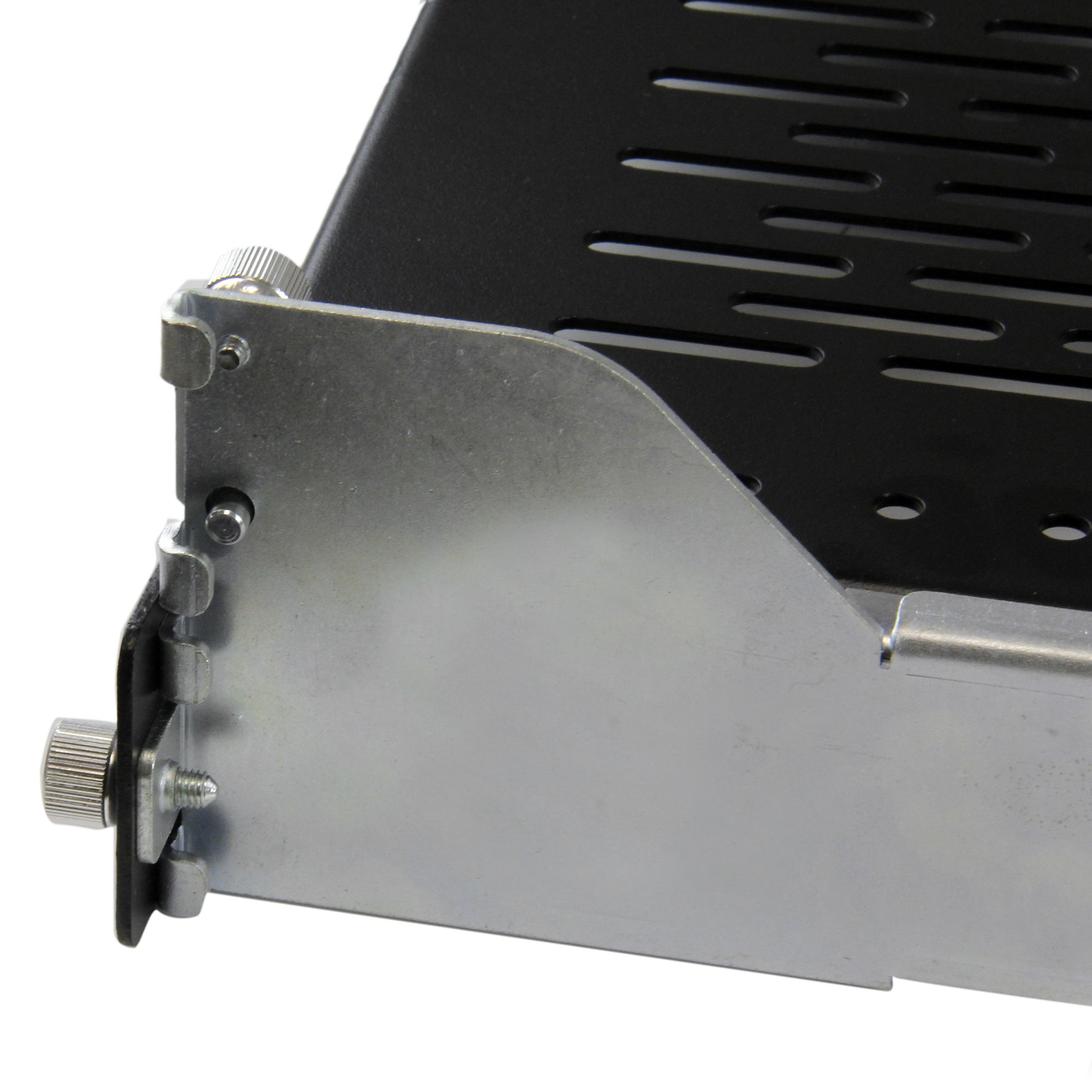 StarTech.com Étagère coulissante ventilée 2U pour rack de serveur avec bras de gestion de câbles  - Profondeur ajustable - 56,7kg - Étagère pour rack - noir - 2U - pour P/N: RK1233BKM, RK2433BKM, RK2537BKM, RK3236BKF, RK4236BKB, RK4242BK24, RK4242BK30