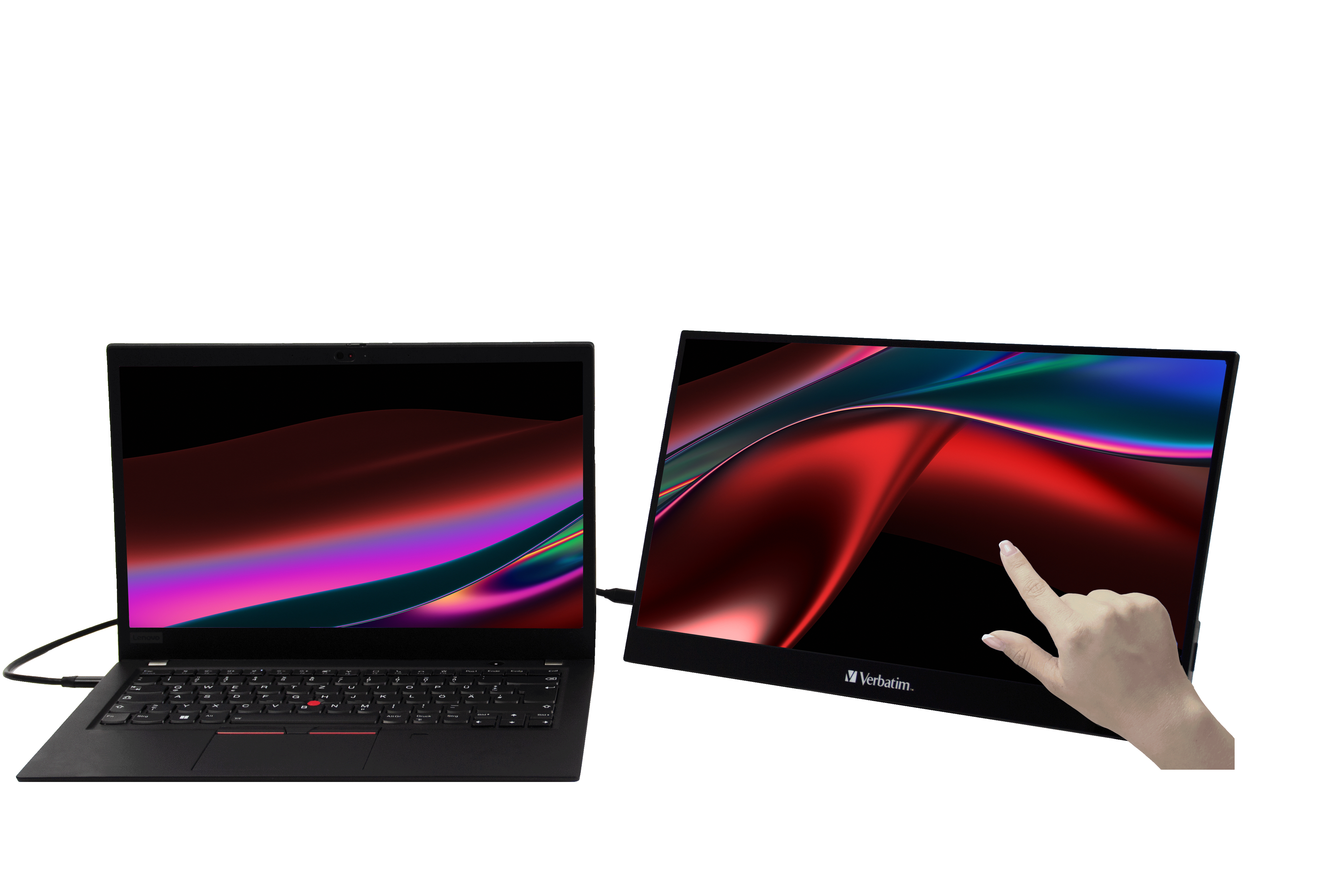 Verbatim PMT-17-4K - Écran LCD - 17.3" - portable - écran tactile - 3840 x 2160 4K - IPS - 400 cd/m² - 1200:1 - 6 ms - HDMI, 2xUSB-C