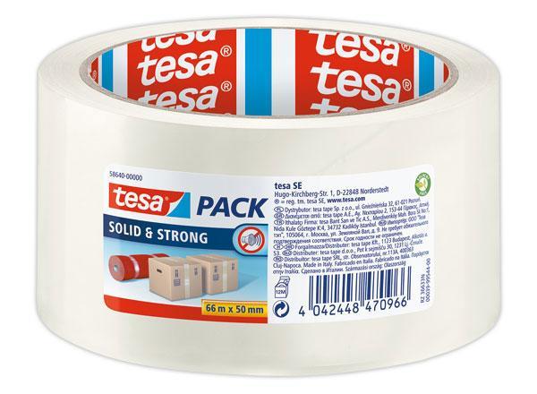 1 Rouleau d'adhésif PP transparent SOLIDSTRONG TESA 66m x 50mm