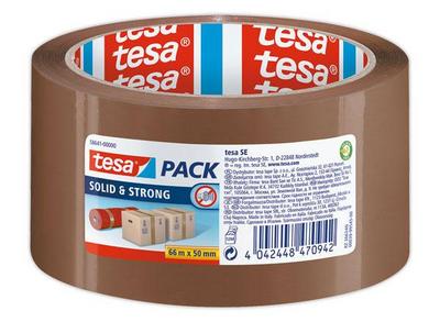 1 Rouleau d'adhésif PP havane SOLIDSTRONG TESA 66m x 50mm