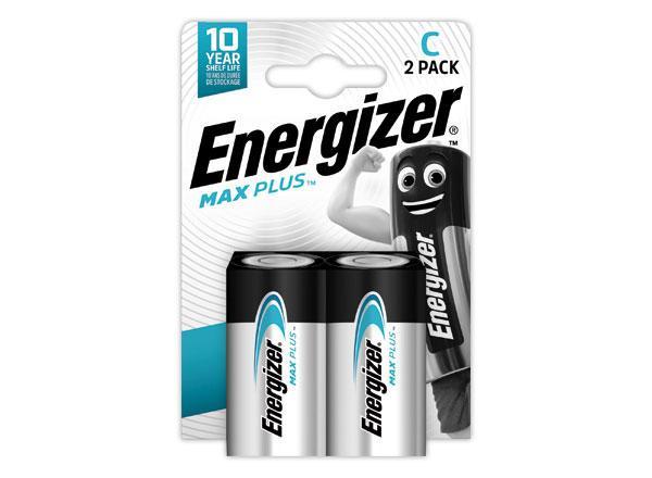 1 Blister de 2 Piles alcalines ENERGIZER Max Plus LR14 (C)