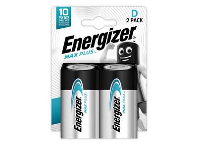 1 Blister de 2 Piles alcalines ENERGIZER Max Plus  LR20 (D)