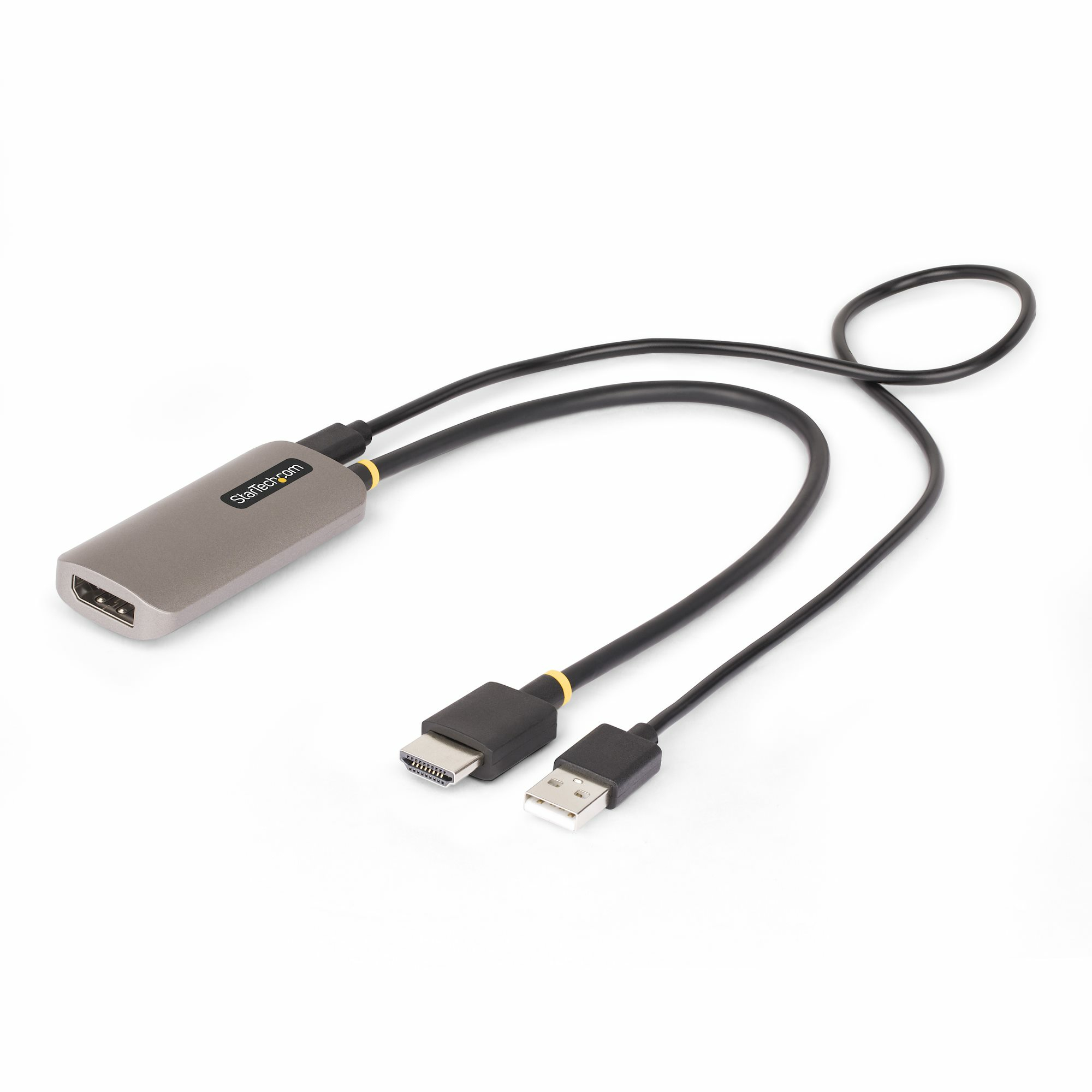 StarTech.com Câble Adaptateur HDMI vers DisplayPort 1.4 de 30cm, 8K 60Hz - Câble adaptateur - HDMI mâle pour DisplayPort femelle - 30 cm - gris sidéral - support pour 8K60Hz, actif, Unidirectionnel