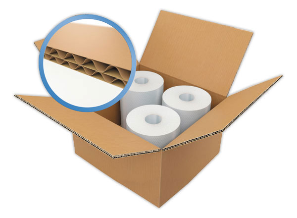 1 Lot de 10 Caisses américaines double cannelure 50x40x35 cm