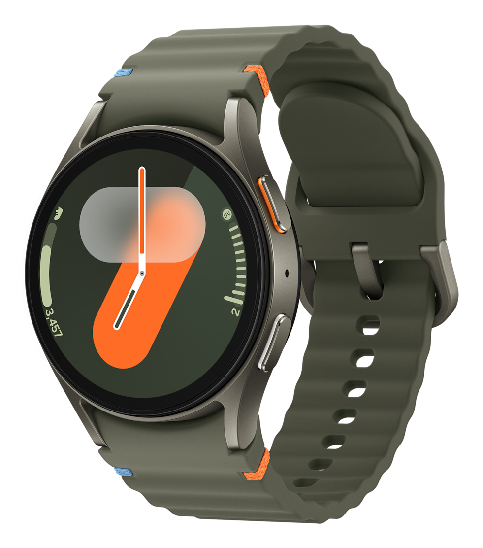 Samsung Galaxy Watch7 - 40 mm - montre intelligente avec bande sport - caoutchouc - taille du bracelet : S/M - affichage 1.3" - 32 Go - NFC, Wi-Fi, Bluetooth - 28.9 g - vert