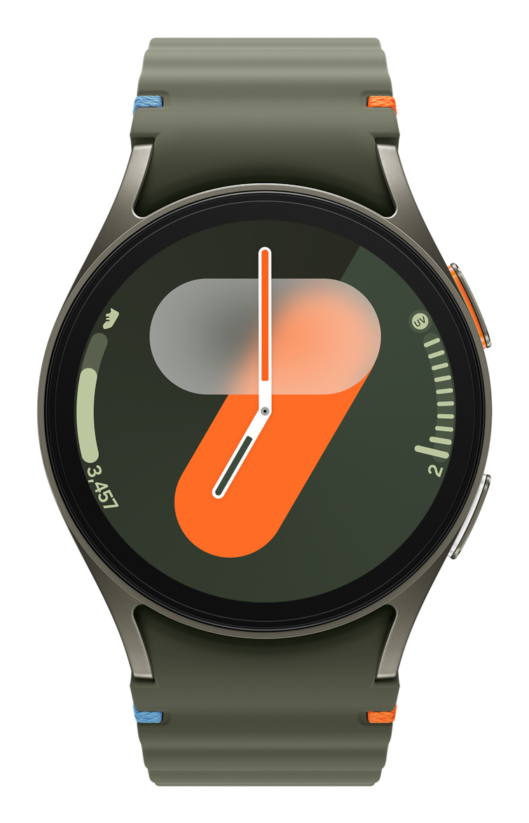 Samsung Galaxy Watch7 - 40 mm - montre intelligente avec bande sport - caoutchouc - taille du bracelet : S/M - affichage 1.3" - 32 Go - NFC, Wi-Fi, Bluetooth - 28.9 g - vert