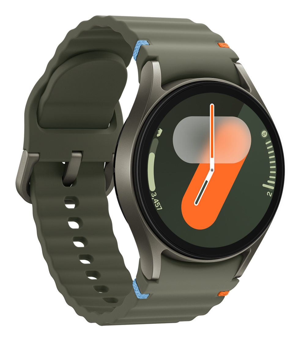Samsung Galaxy Watch7 - 40 mm - montre intelligente avec bande sport - caoutchouc - taille du bracelet : S/M - affichage 1.3" - 32 Go - NFC, Wi-Fi, Bluetooth - 28.9 g - vert