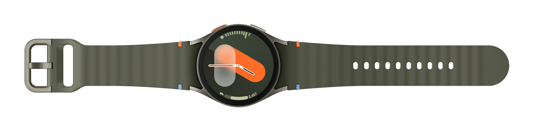 Samsung Galaxy Watch7 - 40 mm - montre intelligente avec bande sport - caoutchouc - taille du bracelet : S/M - affichage 1.3" - 32 Go - NFC, Wi-Fi, Bluetooth - 28.9 g - vert