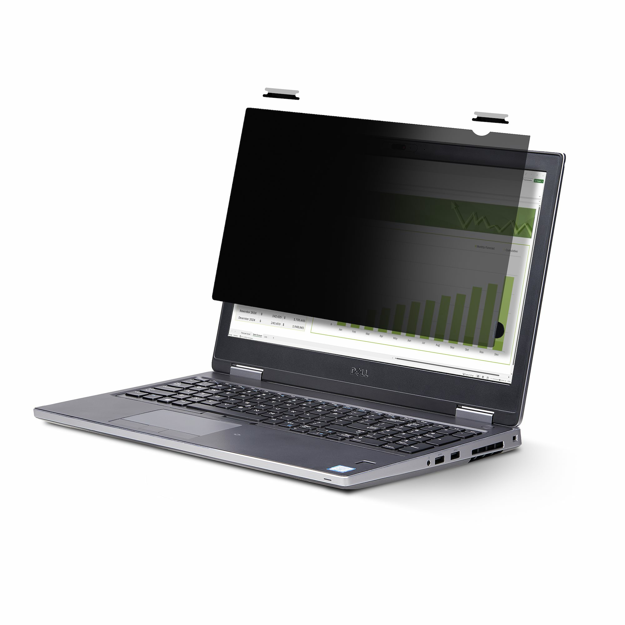 StarTech.com Filtre de Confidentialité pour Écran Tactile 16:9 de 13,3" - Filtre de confidentialité pour ordinateur portable - à double sens - adhésif, languettes de charnière, charnières à bascule - 13.3" - transparent