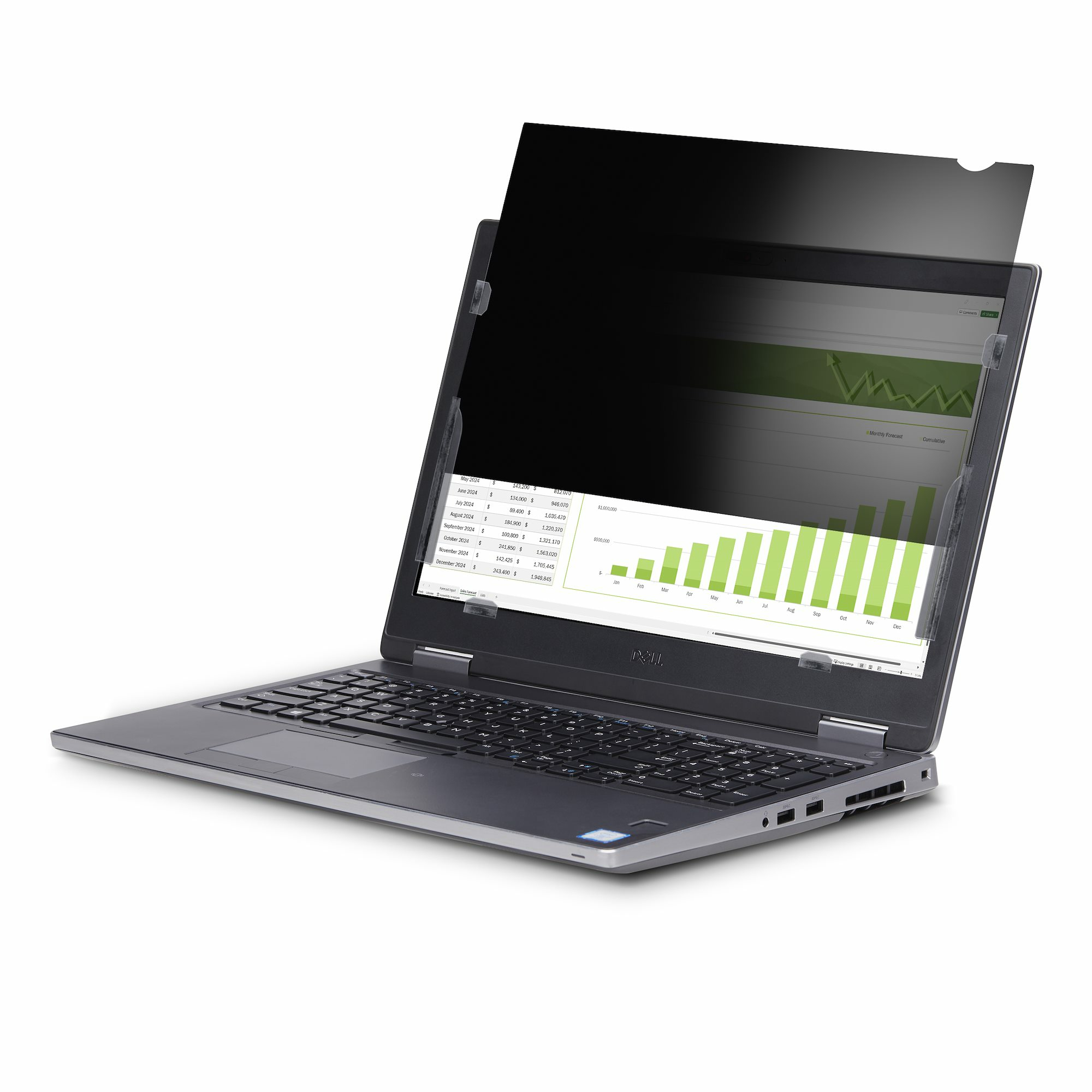 StarTech.com Filtre de Confidentialité pour Écran Tactile 16:9 de 13,3" - Filtre de confidentialité pour ordinateur portable - à double sens - adhésif, languettes de charnière, charnières à bascule - 13.3" - transparent