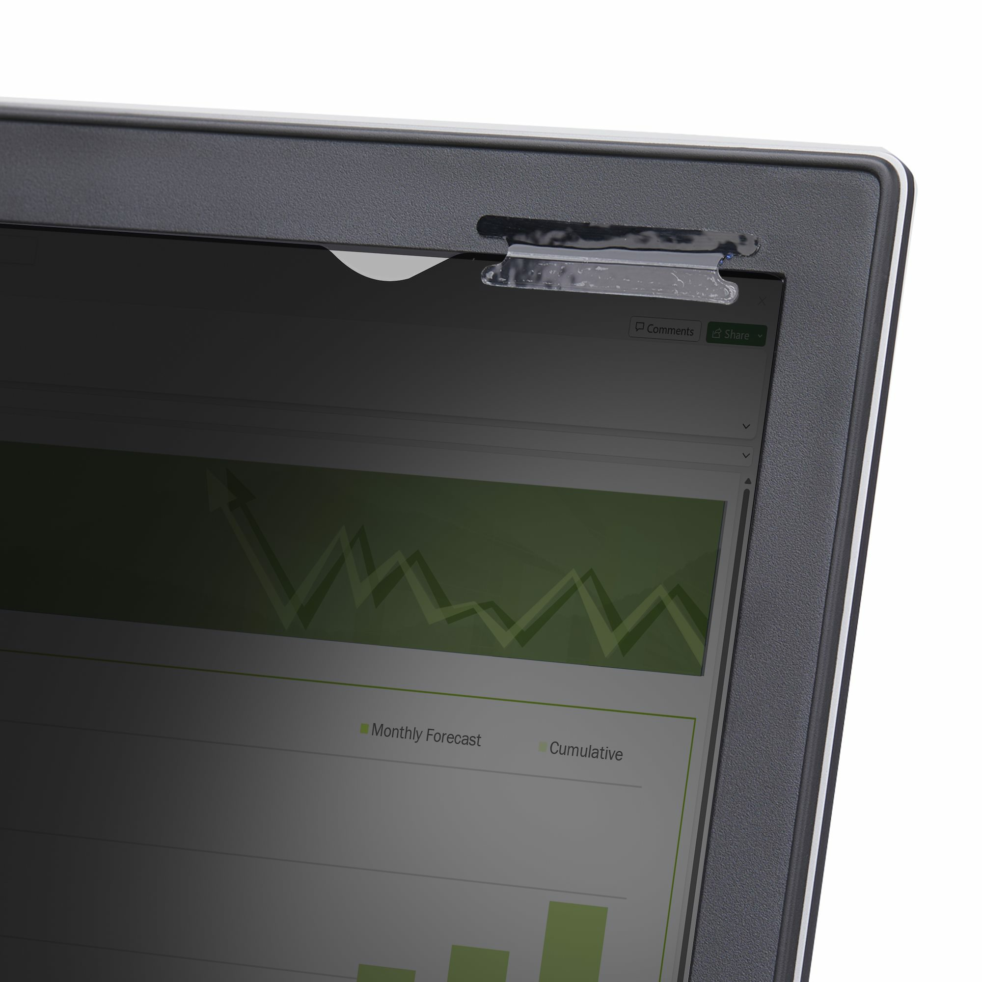 StarTech.com Filtre de Confidentialité pour Écran Tactile 16:9 de 13,3" - Filtre de confidentialité pour ordinateur portable - à double sens - adhésif, languettes de charnière, charnières à bascule - 13.3" - transparent