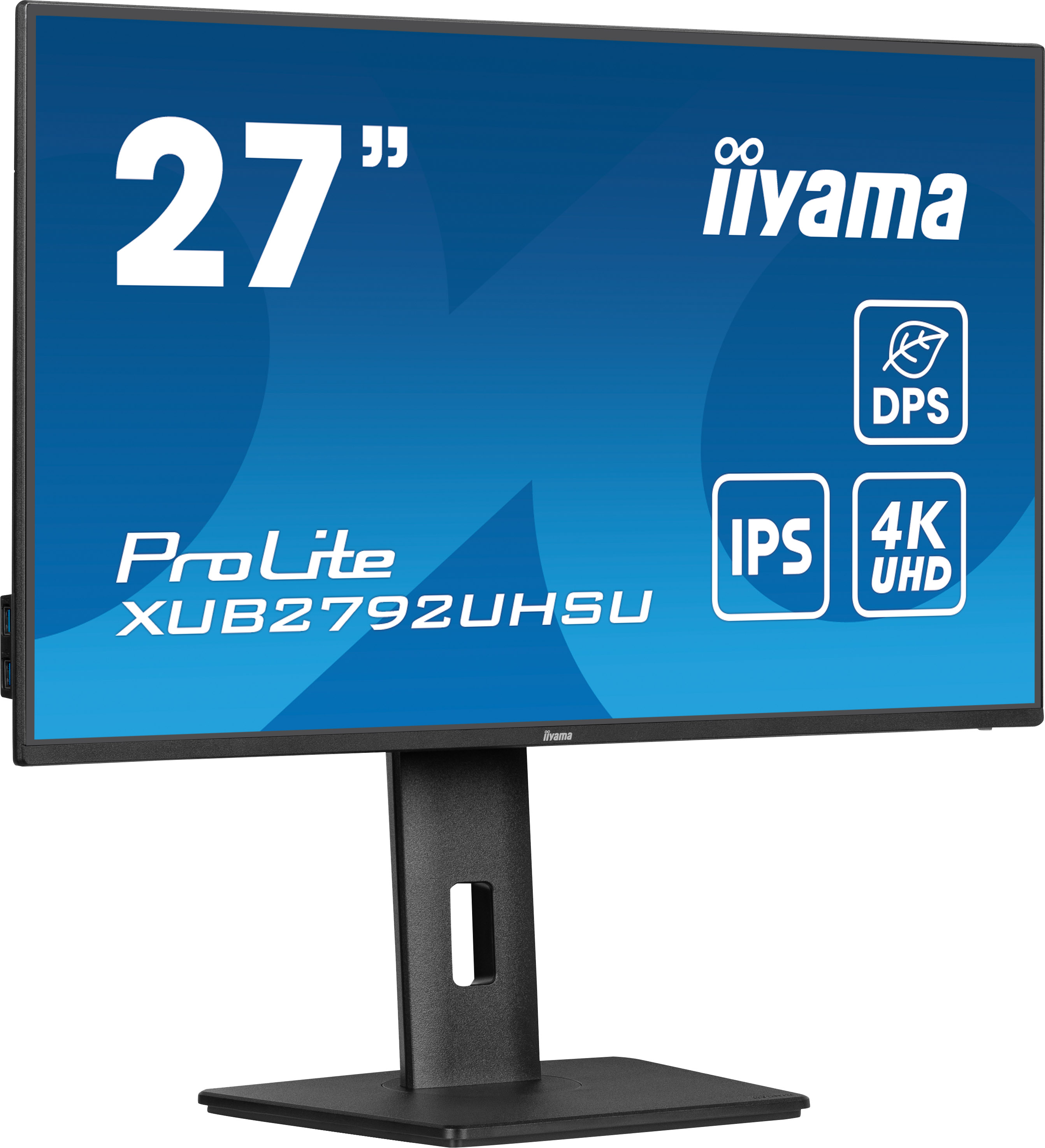 iiyama ProLite XUB2792UHSU-B6 - Écran LED - 27" - 3840 x 2160 4K @ 60 Hz - IPS - 350 cd/m² - 1300:1 - 4 ms - HDMI, DisplayPort, USB-C - haut-parleurs - noir mat