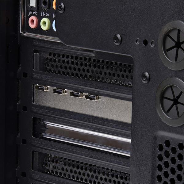 StarTech.com Carte PCIe USB à 5 Ports, USB 3.2 10Gbps, 4x USB-C/1x USB-A - Adaptateur USB - PCIe 3.0 x4 - USB-C 3.2 Gen 1 x 4 + USB 3.2 Gen 1 x 1 - noir