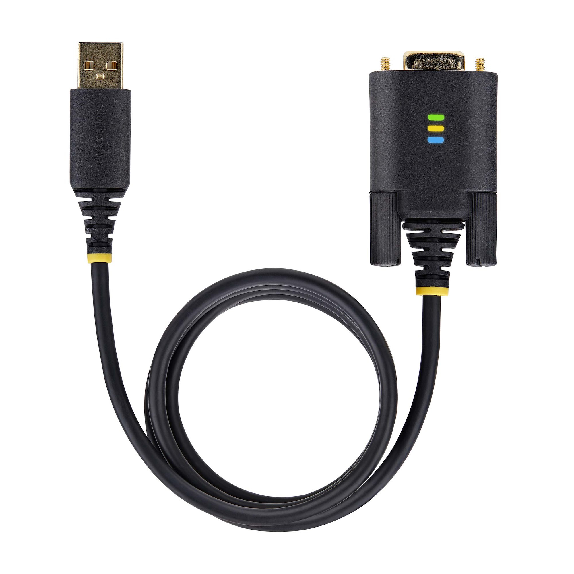 StarTech.com 6.6ft/2m USB to Null Modem Serial Adapter Cable, FTDI, RS232 - Câble USB / série - USB (M) pour DB-9 (F) - 2 m - noir