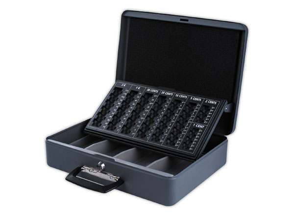 1 Caissette à monnaie avec trieur pièceset billets