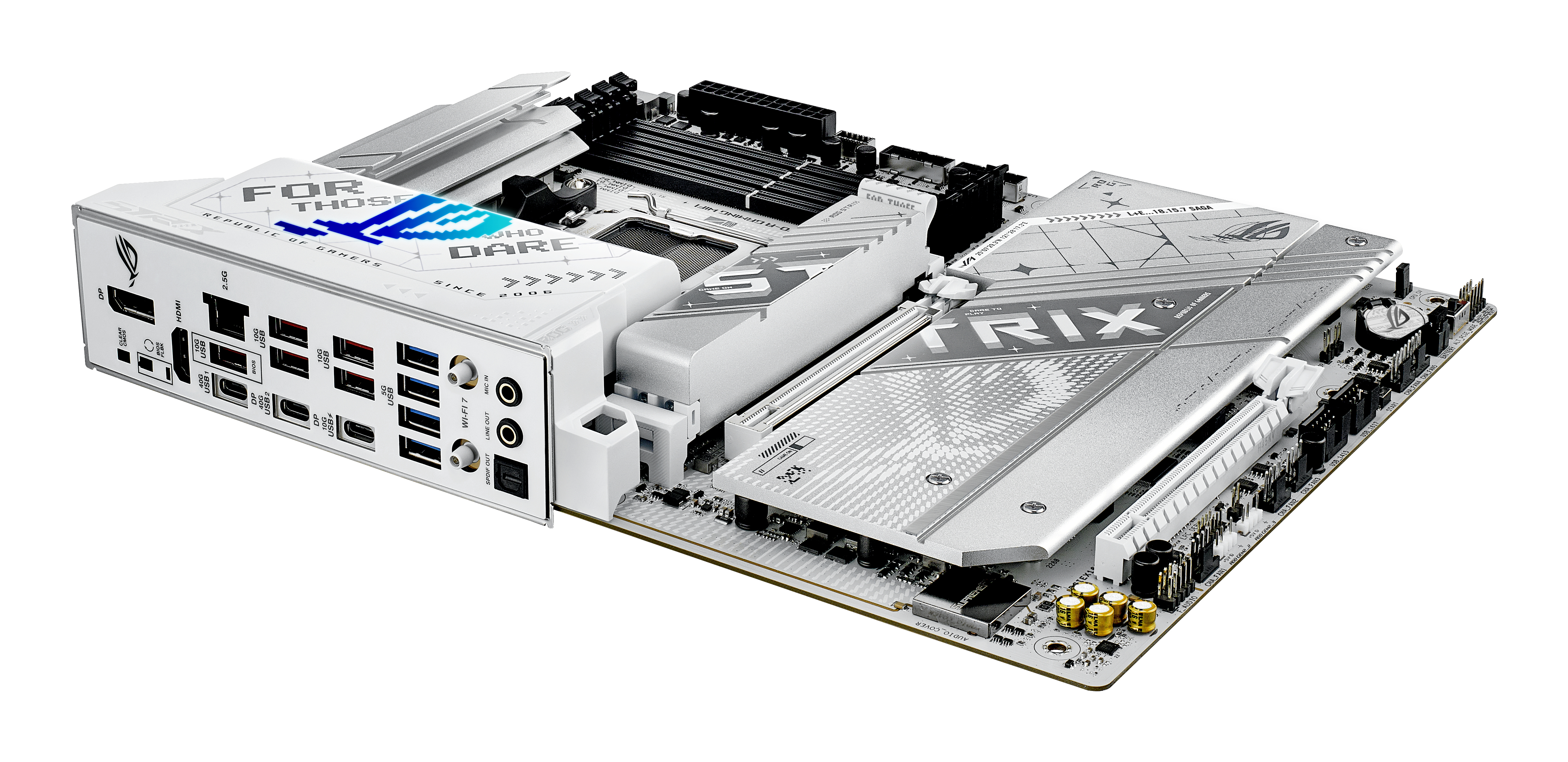 ASUS ROG STRIX X870-A GAMING WIFI - Carte-mère - ATX - Socket AM5 - AMD X870 Chipset - USB4, USB 3.2 Gen 2, USB-C 3.2 Gen2, USB 3.2 Gen 1, USB-C 3.2 Gen 2x2 - Wi-Fi 7, 2.5 Gigabit LAN, Bluetooth - carte graphique embarquée (unité centrale requise) - audio