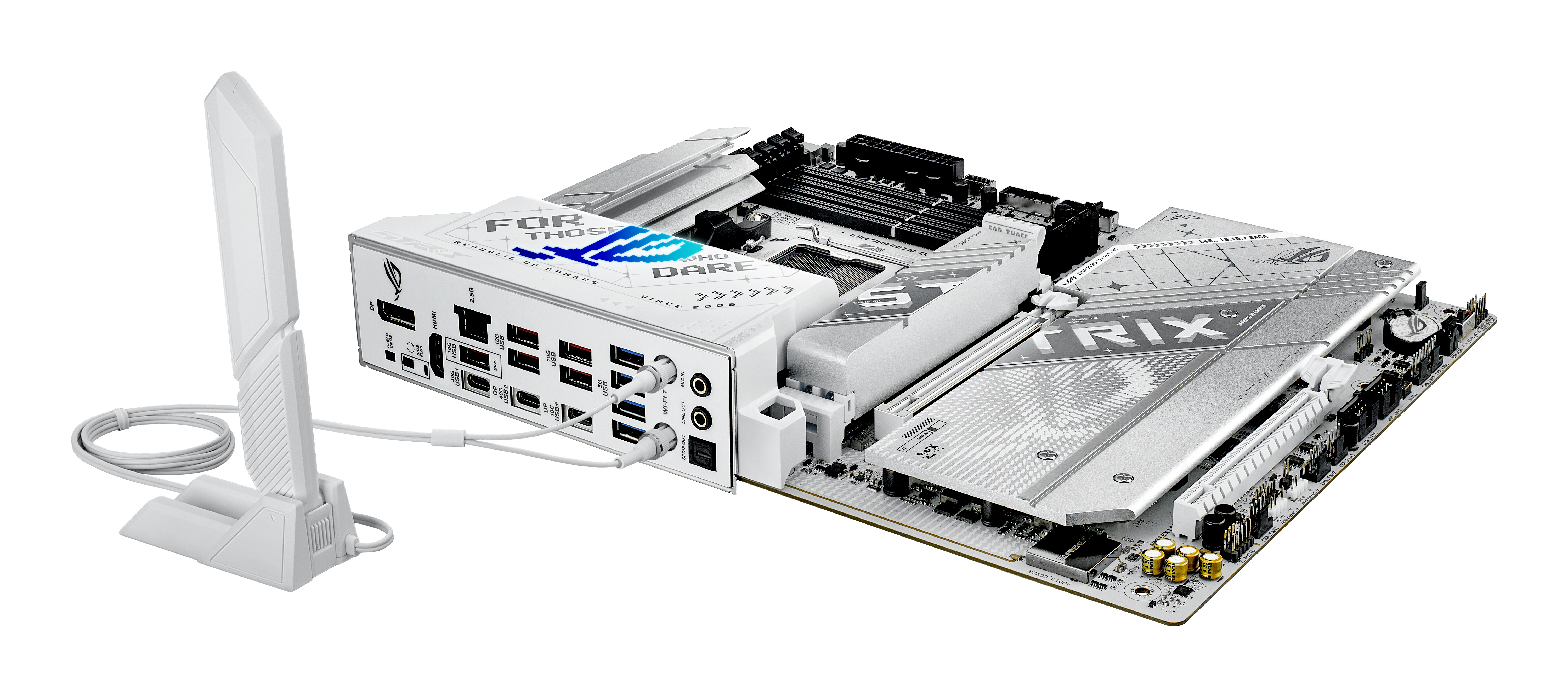 ASUS ROG STRIX X870-A GAMING WIFI - Carte-mère - ATX - Socket AM5 - AMD X870 Chipset - USB4, USB 3.2 Gen 2, USB-C 3.2 Gen2, USB 3.2 Gen 1, USB-C 3.2 Gen 2x2 - Wi-Fi 7, 2.5 Gigabit LAN, Bluetooth - carte graphique embarquée (unité centrale requise) - audio