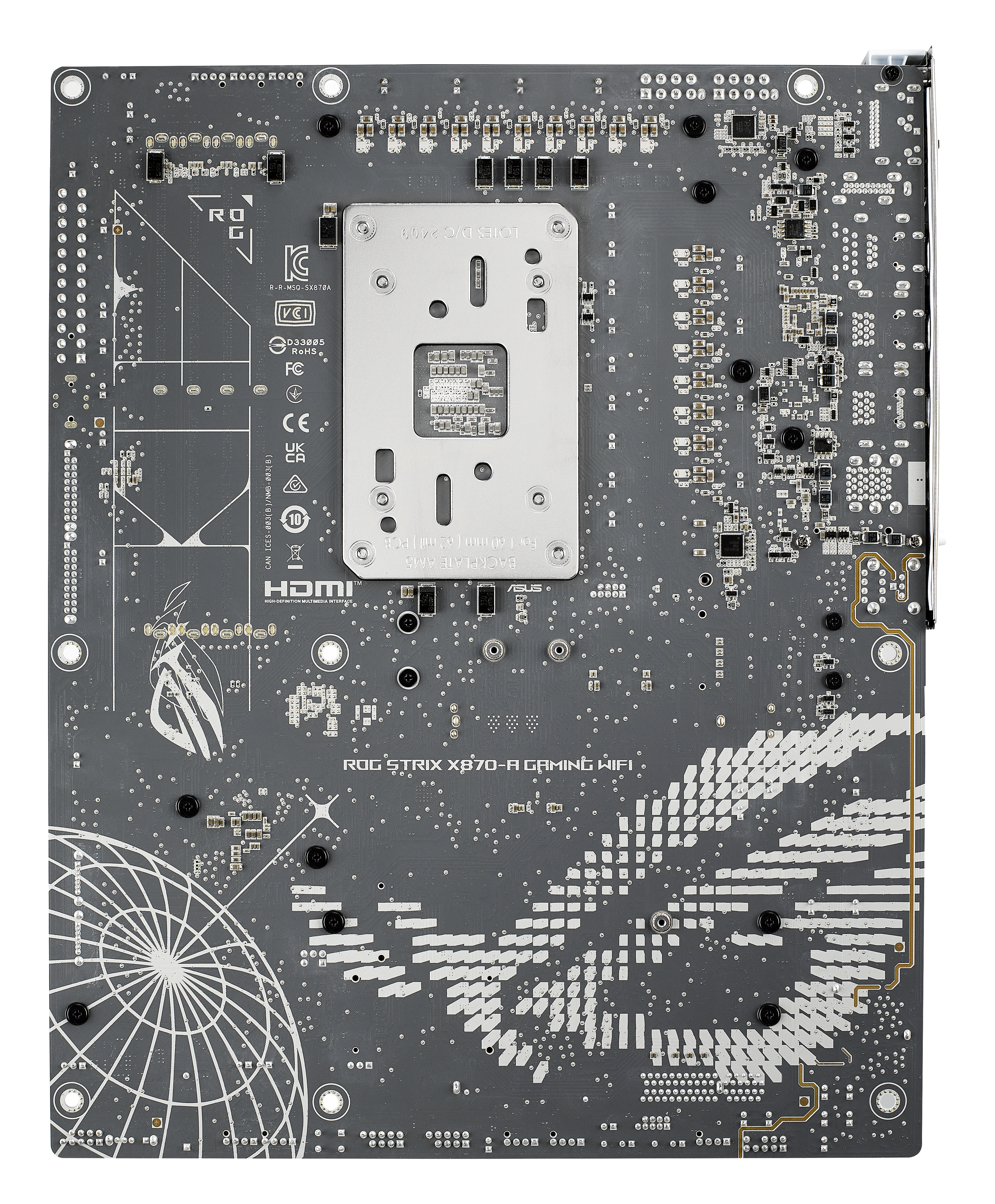 ASUS ROG STRIX X870-A GAMING WIFI - Carte-mère - ATX - Socket AM5 - AMD X870 Chipset - USB4, USB 3.2 Gen 2, USB-C 3.2 Gen2, USB 3.2 Gen 1, USB-C 3.2 Gen 2x2 - Wi-Fi 7, 2.5 Gigabit LAN, Bluetooth - carte graphique embarquée (unité centrale requise) - audio