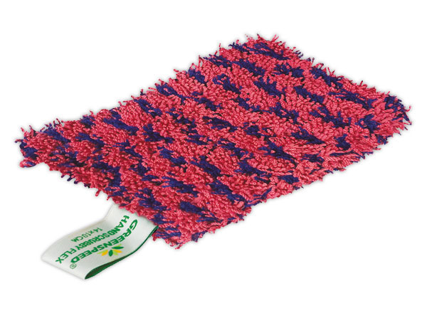 1 Éponge en microfibres 10x14 rouge