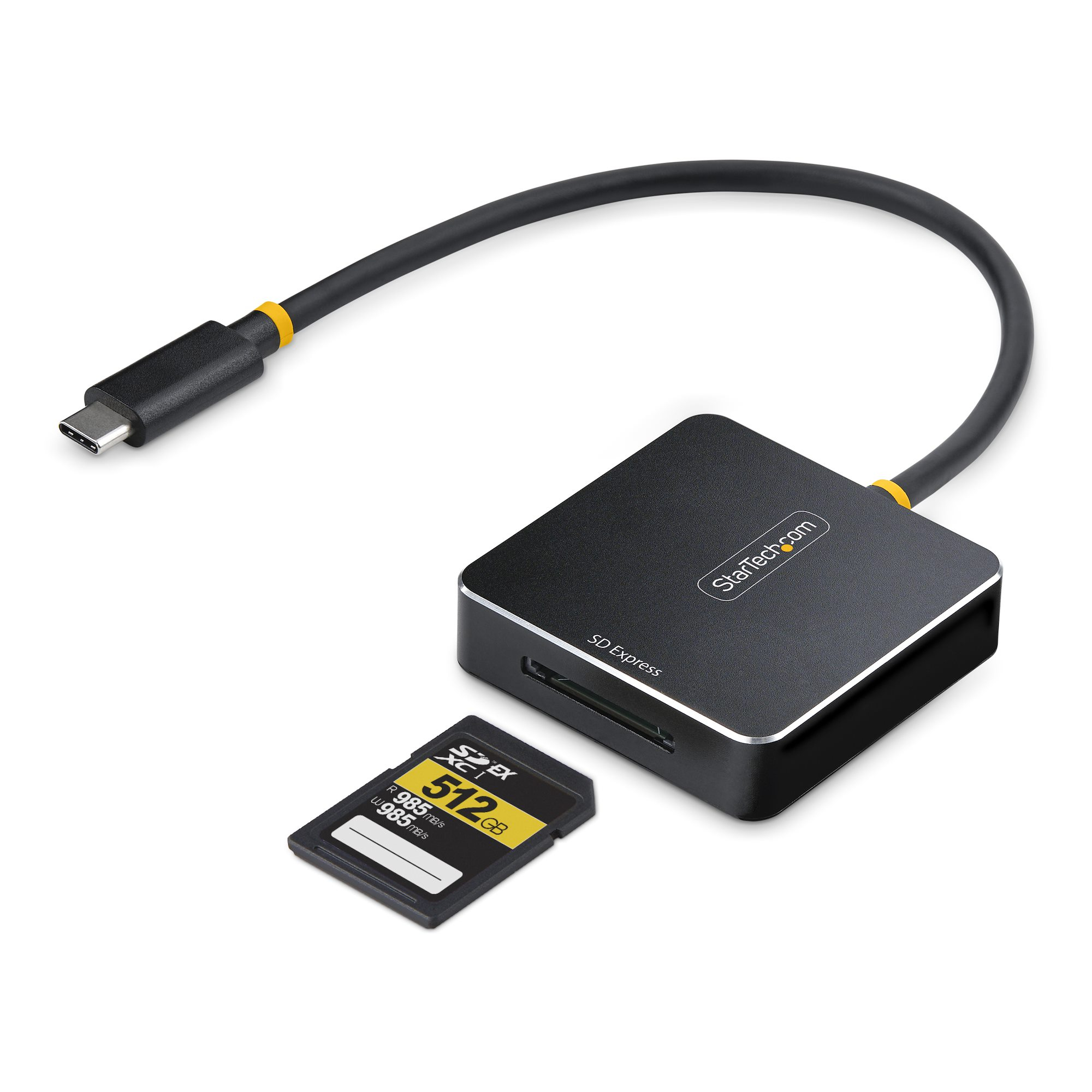 StarTech.com USB-C SD Express Card Reader, USB 10Gbps, Portable Memory Card Reader, USB Type-C to Secure Digital 7.1 Adapter, Works with Any Operating System - Lecteur de carte (SDHC, SDXC) - USB-C 3.2 Gen 2