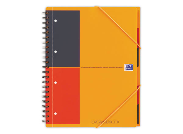 1 Cahier Organiserbook OXFORD International A4+ - ligné avec chemise