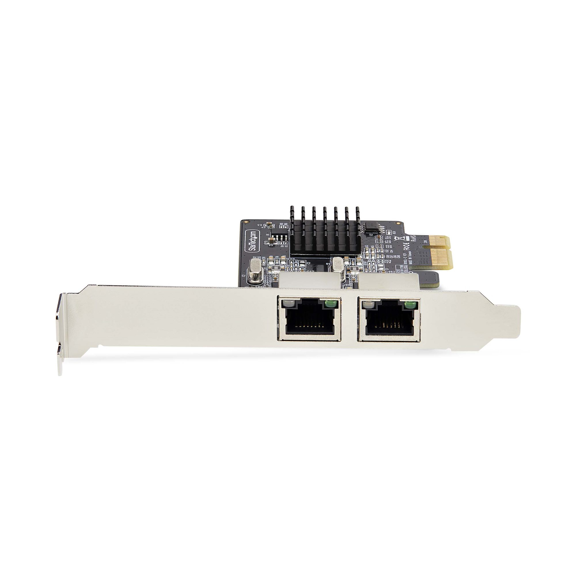 StarTech.com 2-Port Gigabit PCIe Network Adapter Card, TAA Compliant - Adaptateur réseau - PCIe - Gigabit Ethernet x 2 - noir - Conformité TAA