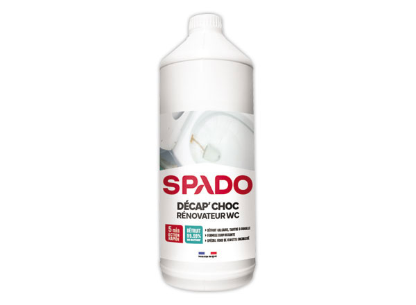 1 Flacon 1 litre de Décap' choc rénovateur WC SPADO
