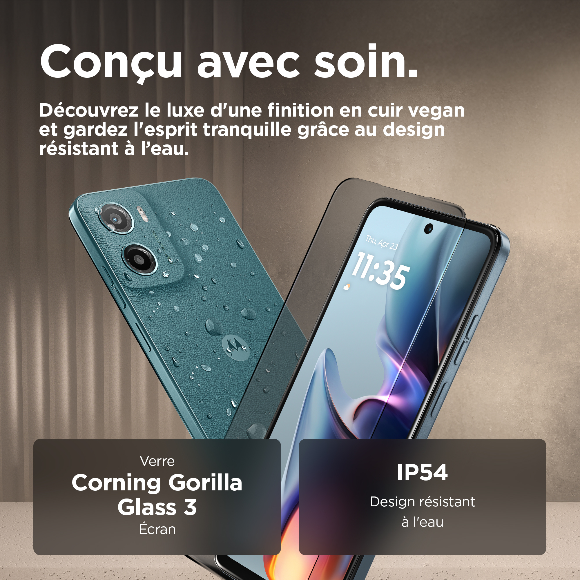 Motorola Moto G05 - 4G smartphone - double SIM - RAM 4 Go / Mémoire interne 64 Go - microSD slot - Écran LCD - 6.67" - 1604 x 720 pixels (90 Hz) - rear camera 50 MP - front camera 8 MP - vert forêt