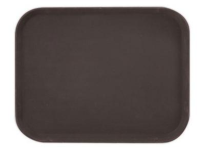 1 Plateau de service rectangulaire empilable marron 35X25
