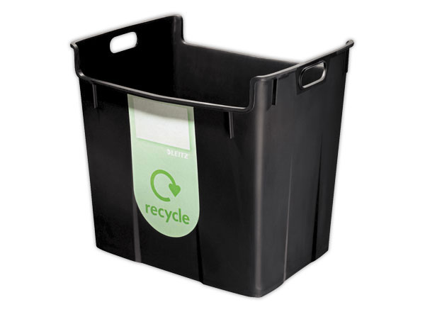 1 Corbeille à papier LEITZ - 40  litres en plastique  -  noir