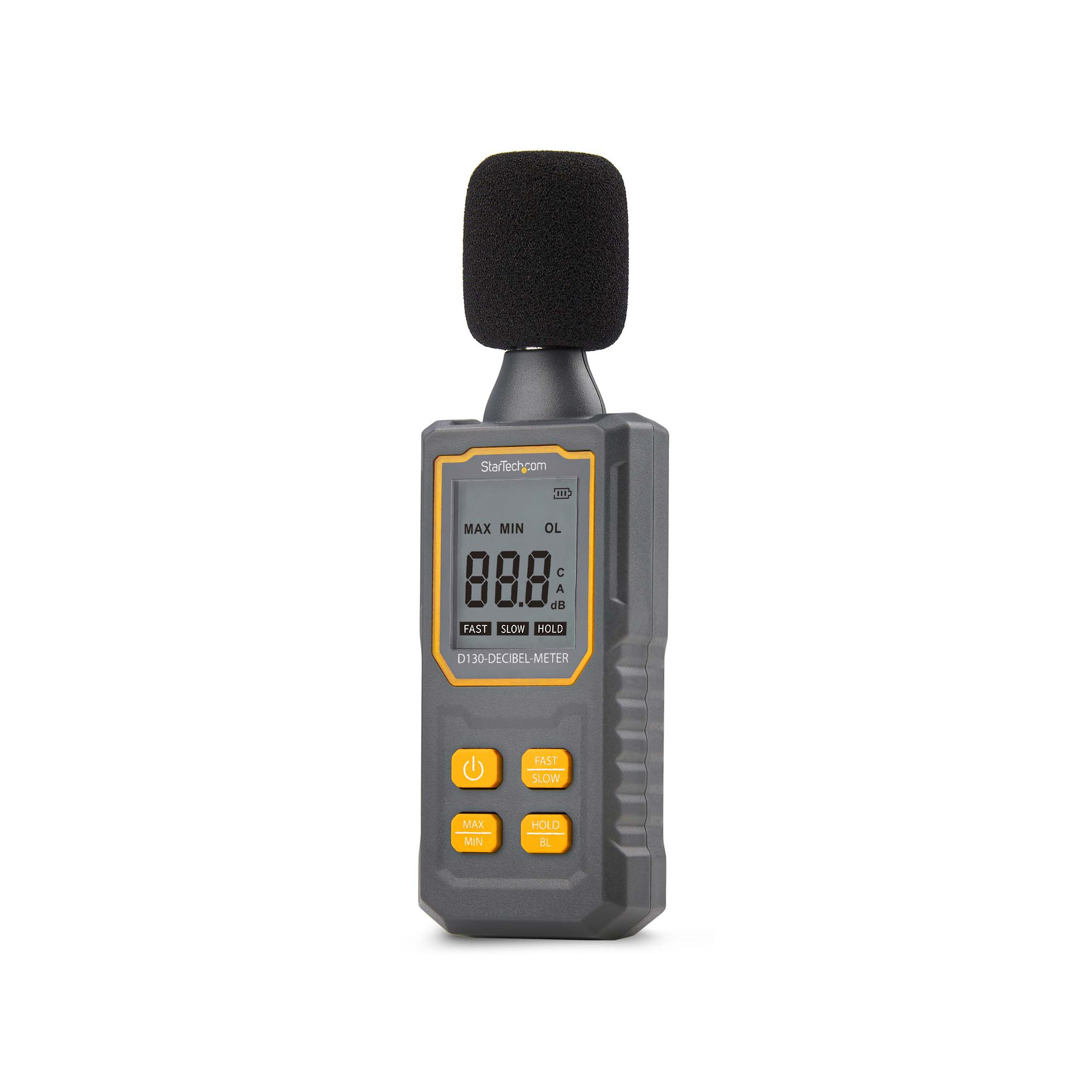 StarTech.com Handheld Digital Sound Meter, Noise/Decibel Level Reader - Sonomètre - noir