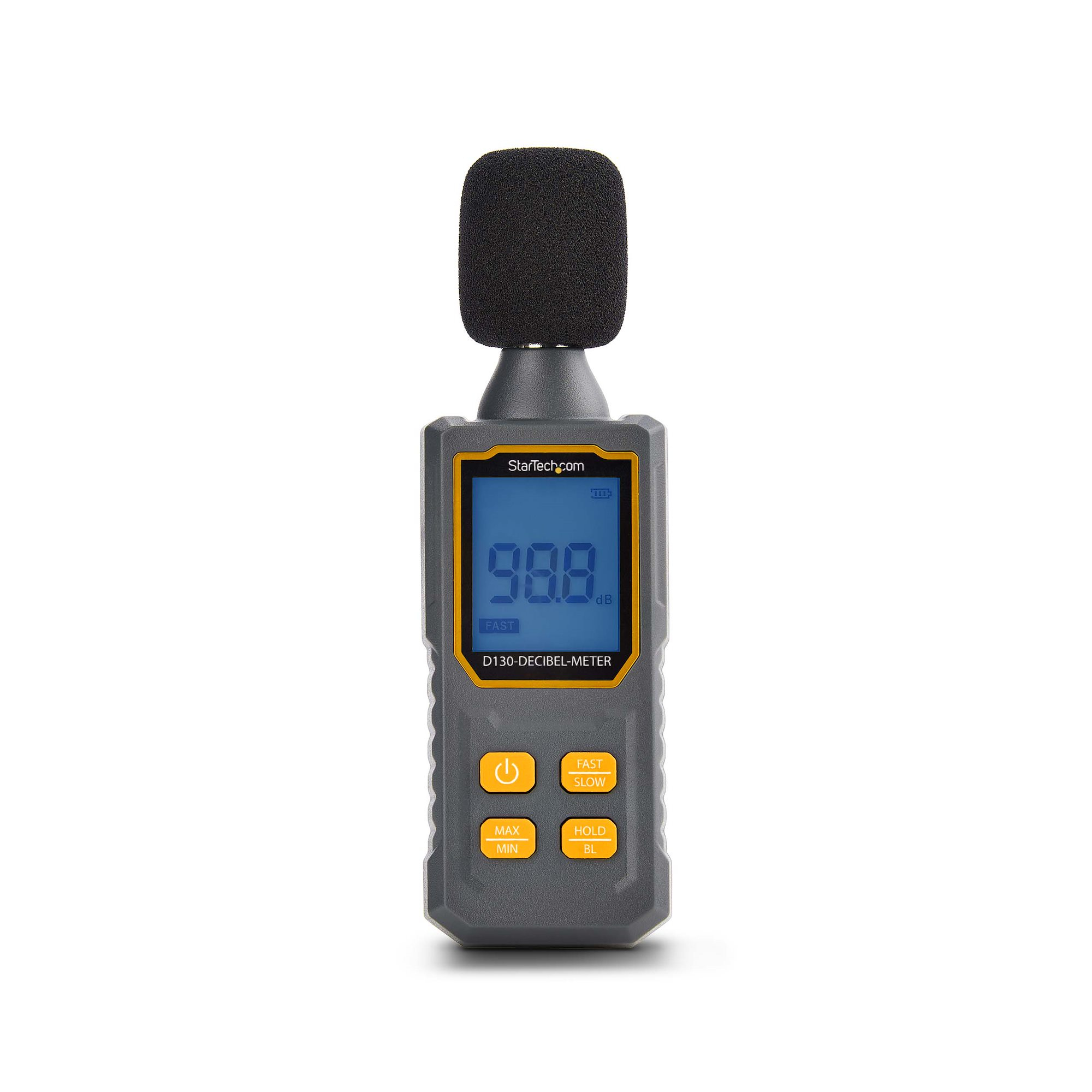 StarTech.com Handheld Digital Sound Meter, Noise/Decibel Level Reader - Sonomètre - noir
