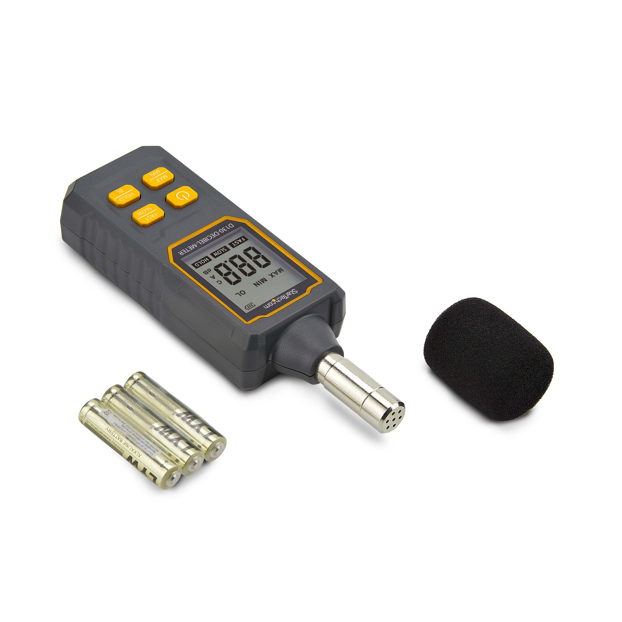 StarTech.com Handheld Digital Sound Meter, Noise/Decibel Level Reader - Sonomètre - noir